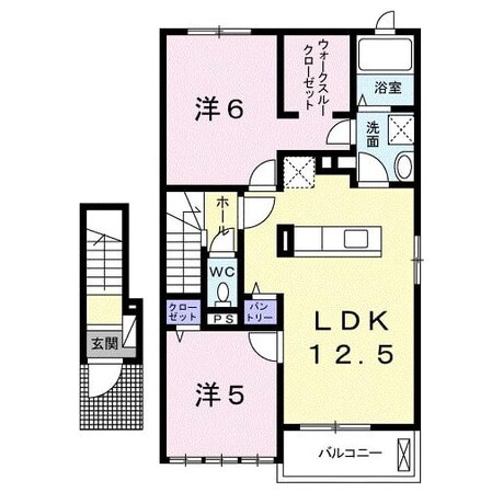 ラポールⅡの物件間取画像